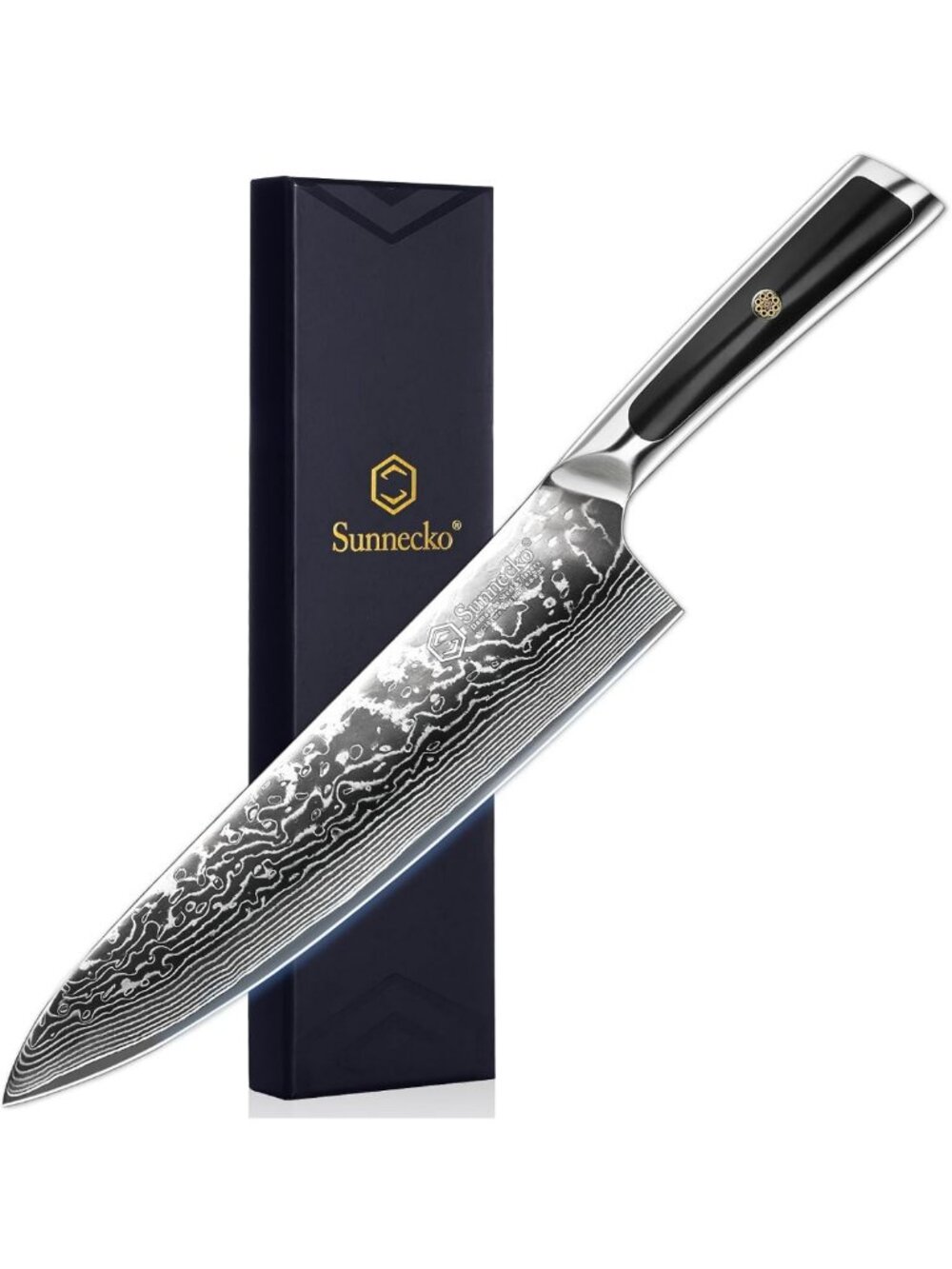 Ultra Sharp 8" Japanese Damascus Chef Knife - VG10 Steel, Kitchen Essential